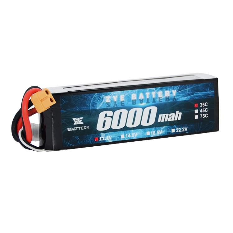 3S Lipo batéria 6000mAh 60C 11,1v Lipo batéria