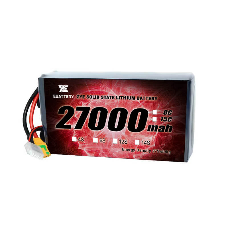 Li Vysoká energetická hustota HV Solid State 27000 mAh batéria