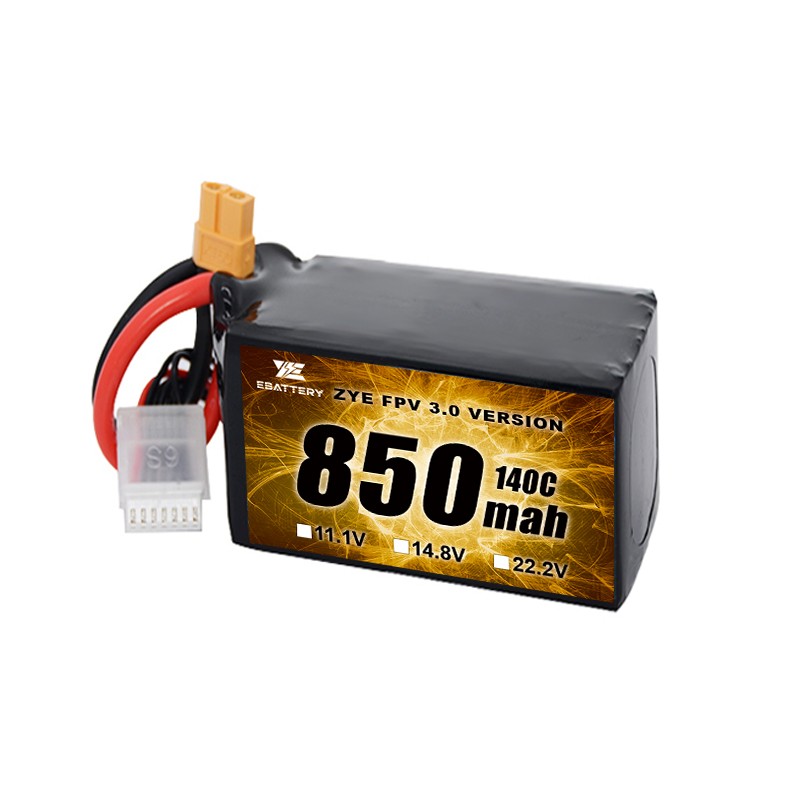 Malá veľkosť 850mah 1100mah 1300mah 1500mah FPV Lipo batéria